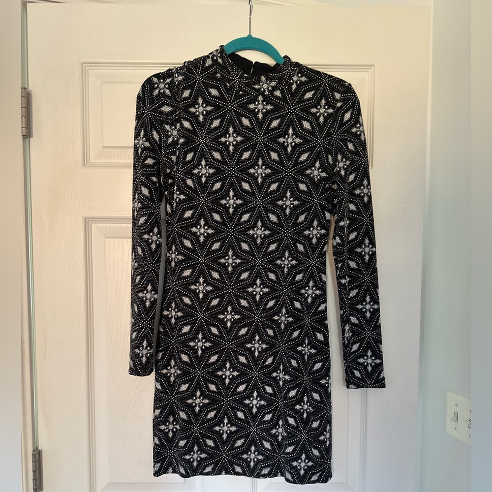Topshop body-con sparkly mini dress